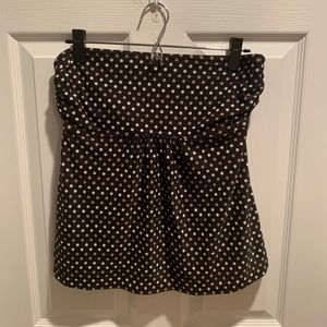 Miracle Suit Sleeveless Polka Dot Tankini Top